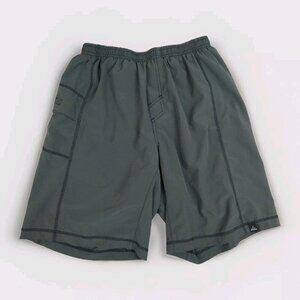 Prana Breathe Lined Shorts Mens S Gray‎ 9" Inseam Stretch Breathable Performance